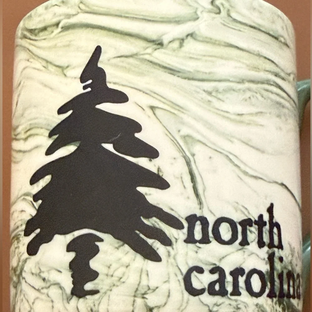 Marbled North Carolina NC Ceramic Tumbler Coffee Mug Cup